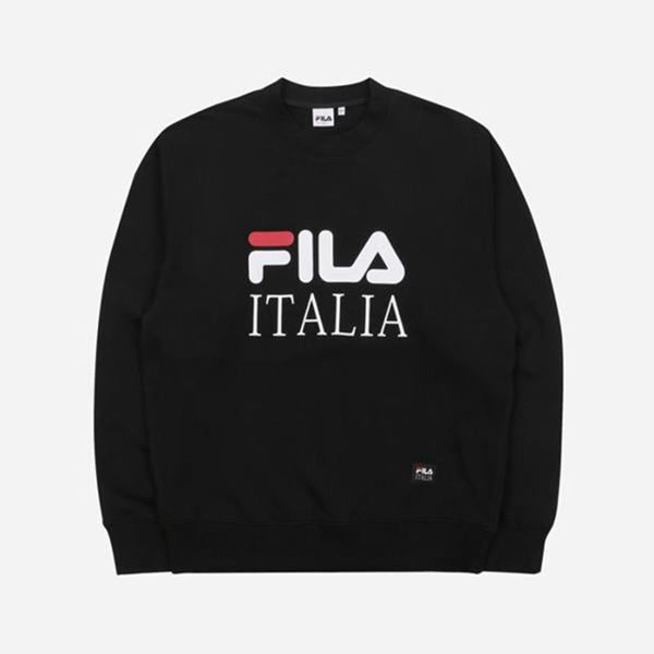 Sudaderas Fila Hombre Negras - Italia - España 764580JFV